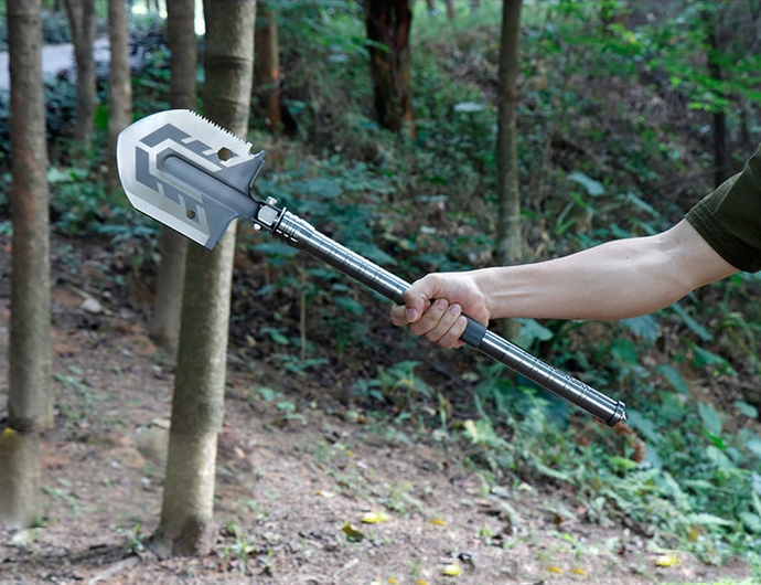 The Ultimate Survival Tool 23-in-1 Multi-Purpose Folding Shovel